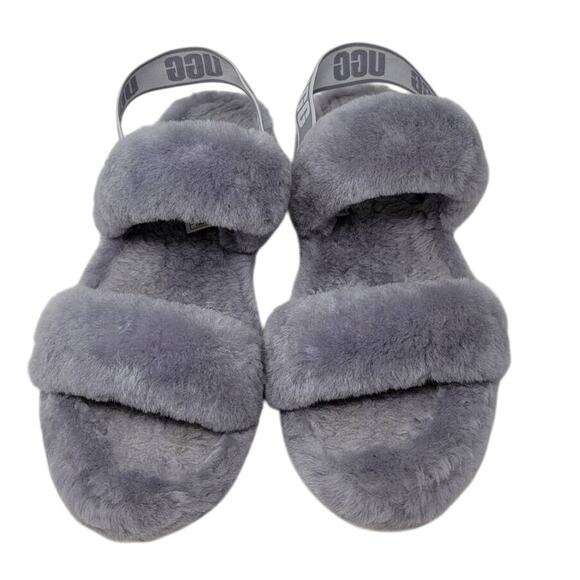 UGG Oh Yeah evolves the iconic UGG® Fluff Yeah slides Gray 12 - Picture 2 of 7